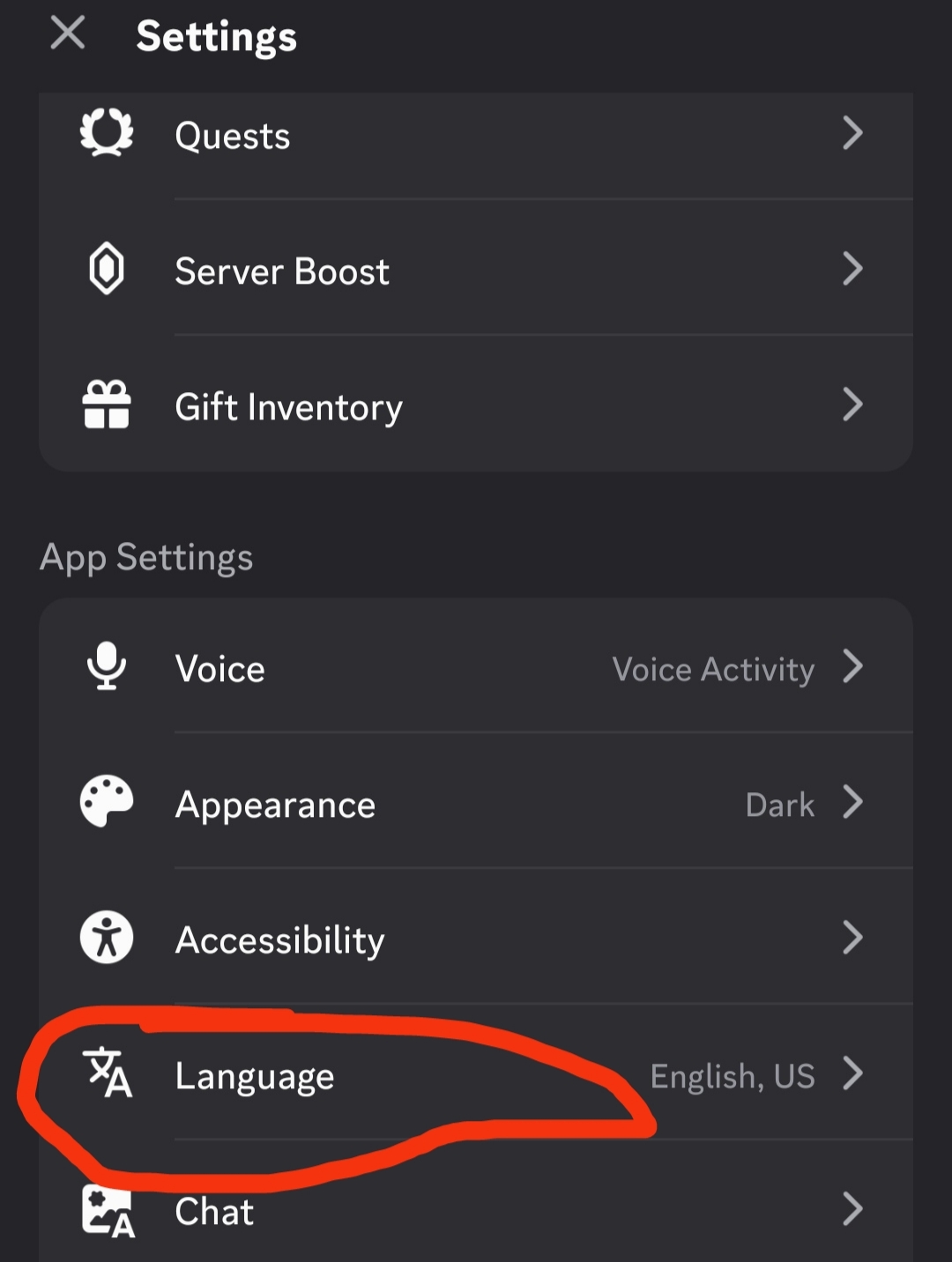 第 10 步：找到 Language